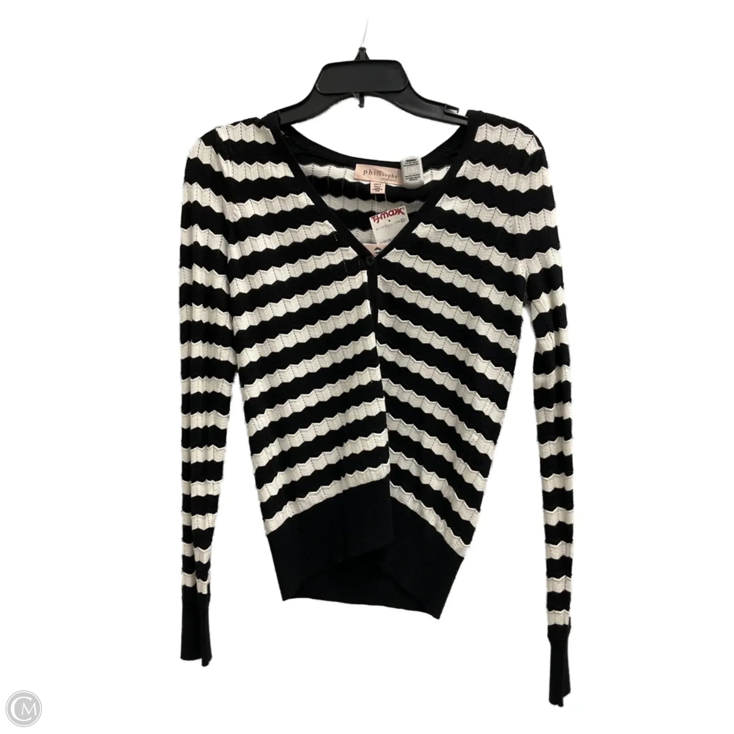 Cardigan By Philosophy In Black & White, Size: Xs