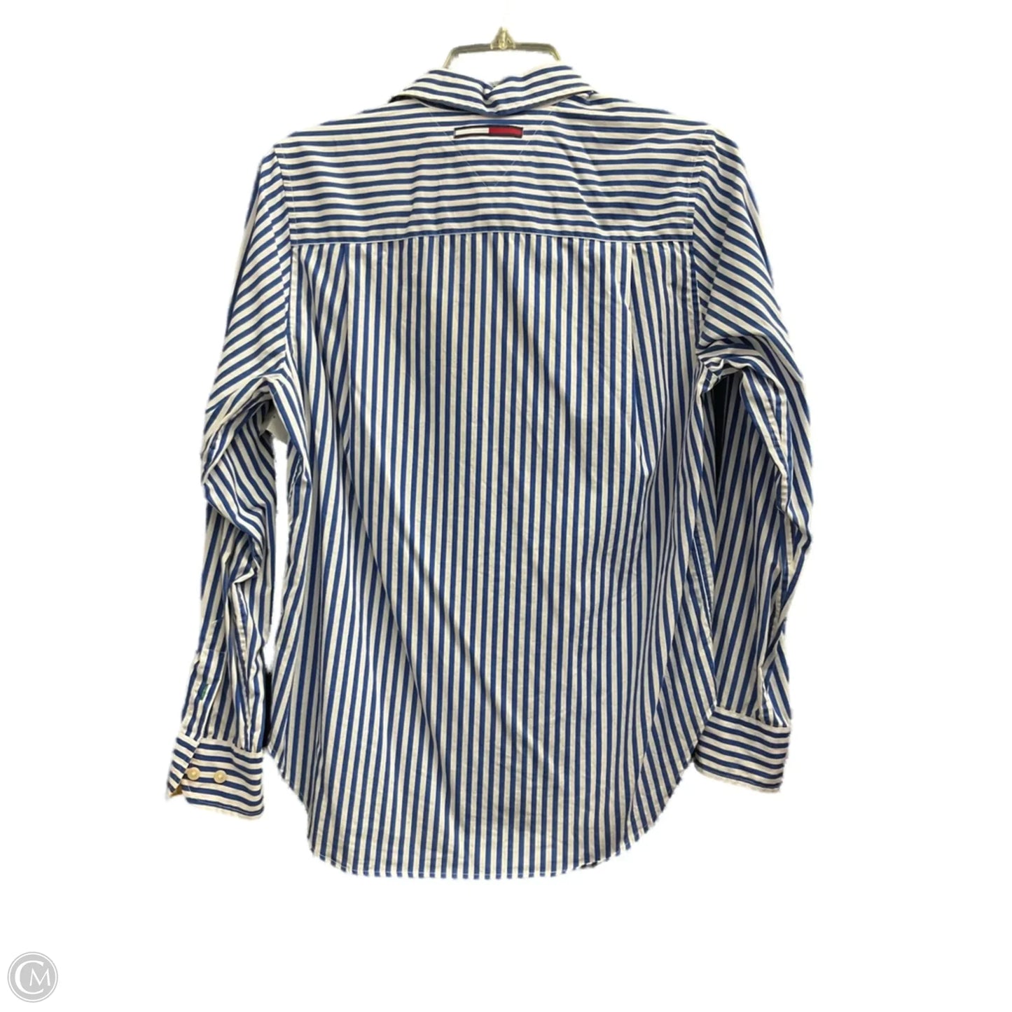 Blouse Long Sleeve By Tommy Hilfiger In Blue, Size: 4