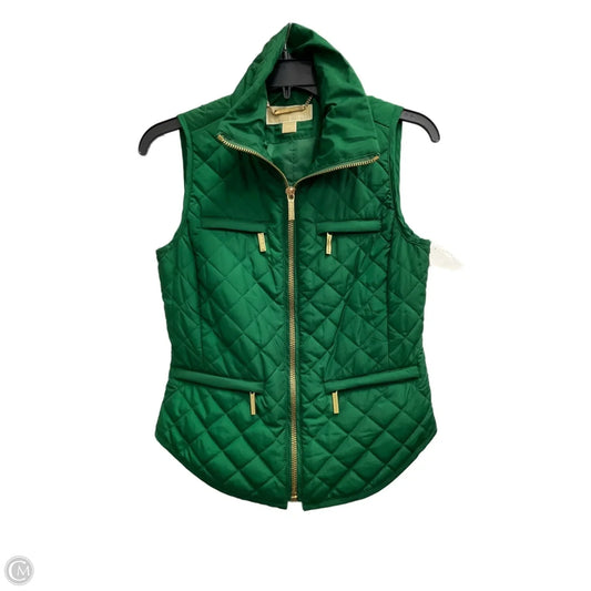 Vest Puffer & Quilted By Michael By Michael Kors In Green, Size: Xs