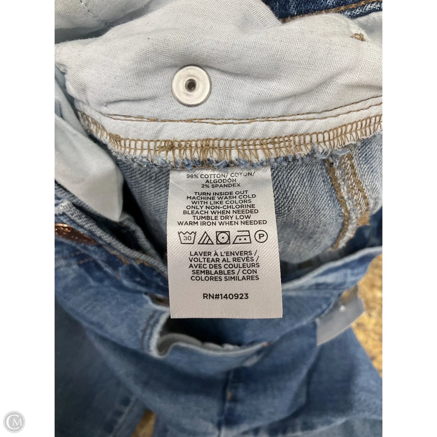 Jeans Straight By Loft In Blue Denim, Size: 4