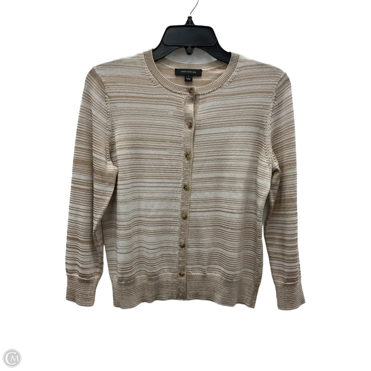 Cardigan By Ann Taylor In Tan, Size: S