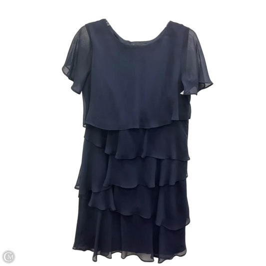 Dress Party Midi By Tahari In Navy, Size: M