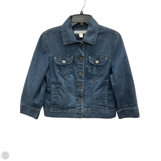 Jacket Denim By Chicos In Blue Denim, Size: S