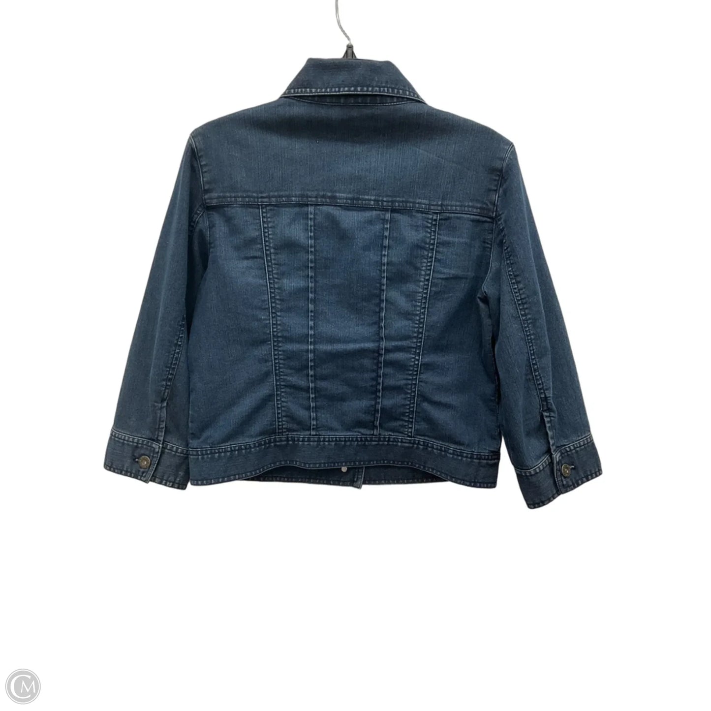 Jacket Denim By Chicos In Blue Denim, Size: S
