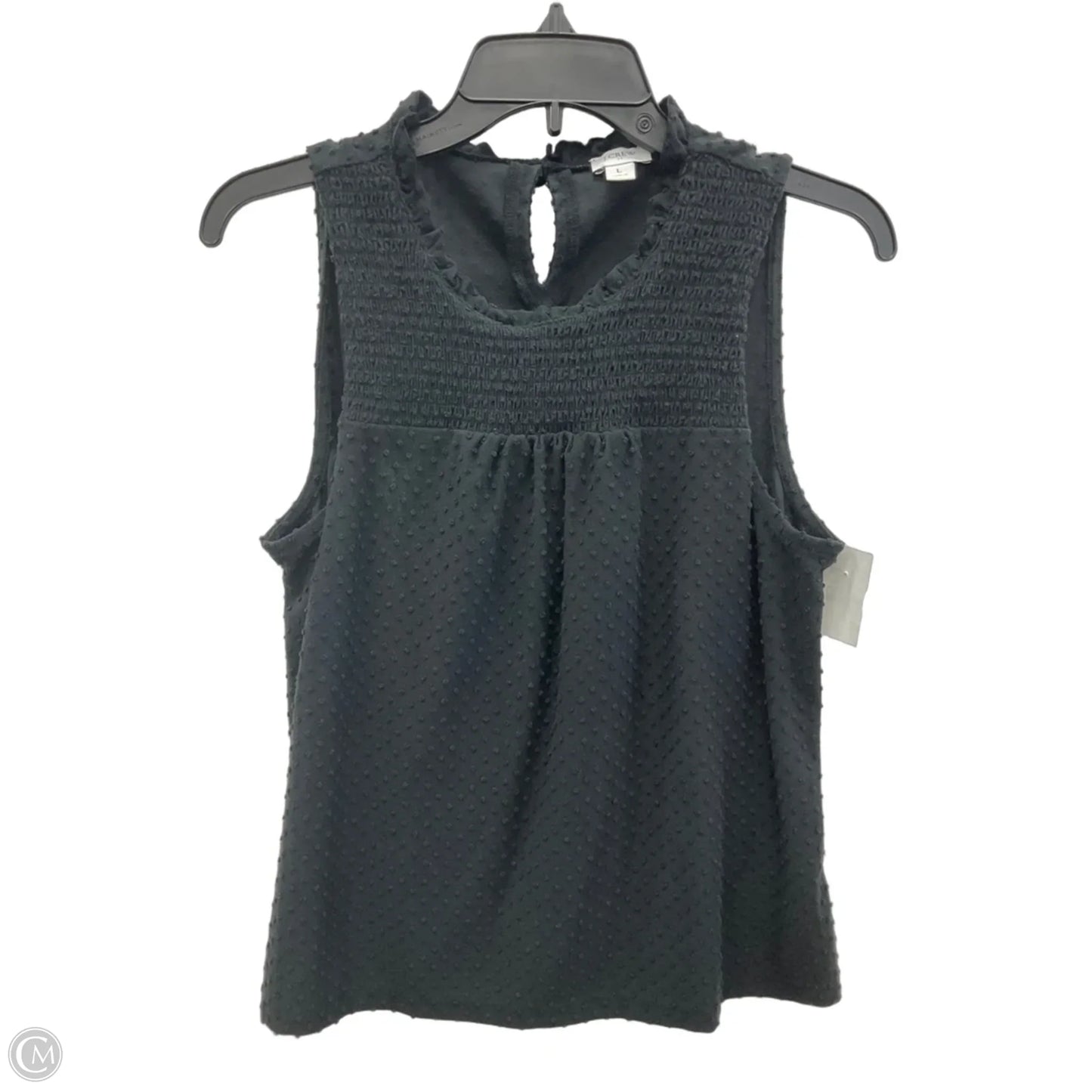 Top Sleeveless By J. Crew In Black, Size: L