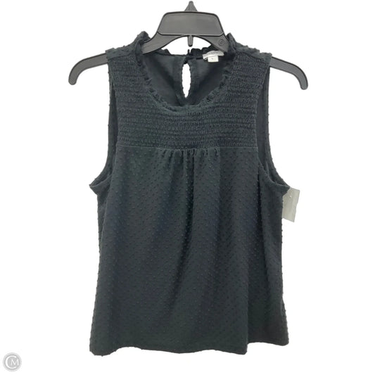 Top Sleeveless By J. Crew In Black, Size: L