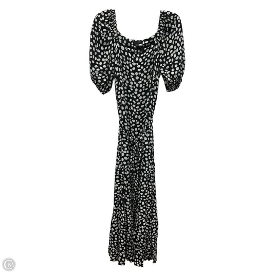Dress Casual Maxi By Ann Taylor In Black & White, Size: M