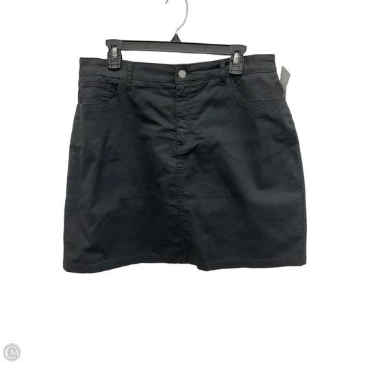 Skort By Croft And Barrow In Black, Size: 16