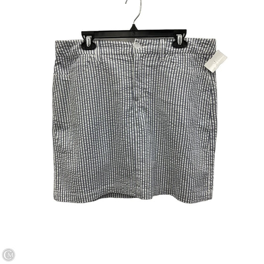 Skort By Croft And Barrow In Blue & White, Size: 16