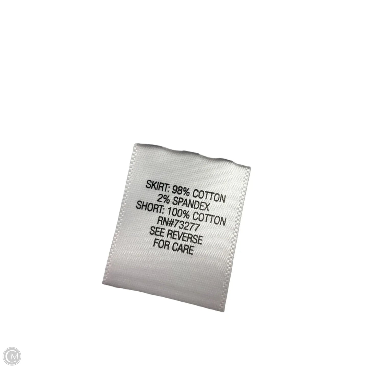 Skort By Croft And Barrow In Blue & White, Size: 16