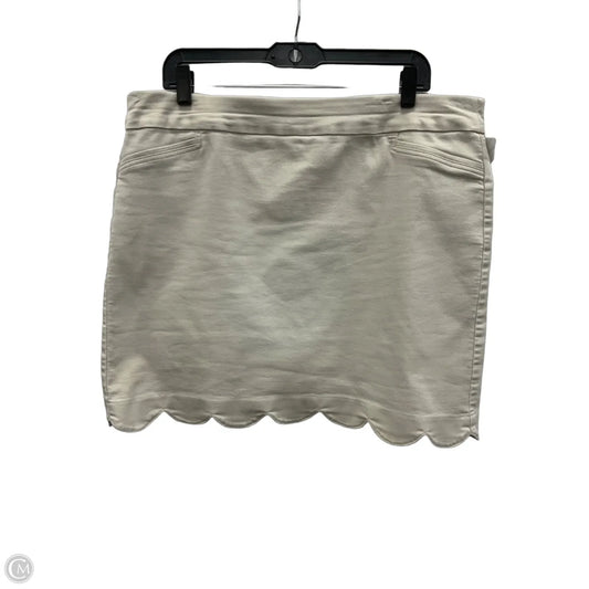 Skort By Croft And Barrow In Beige, Size: 18