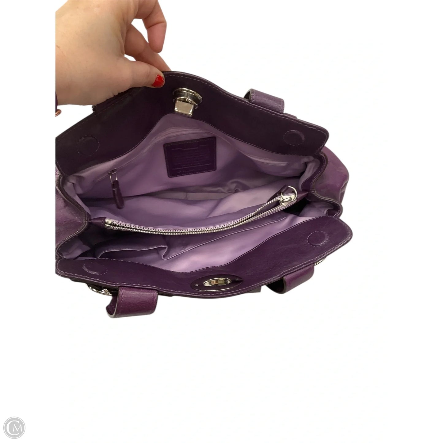 Handbag Designer By Coach, Size: Medium