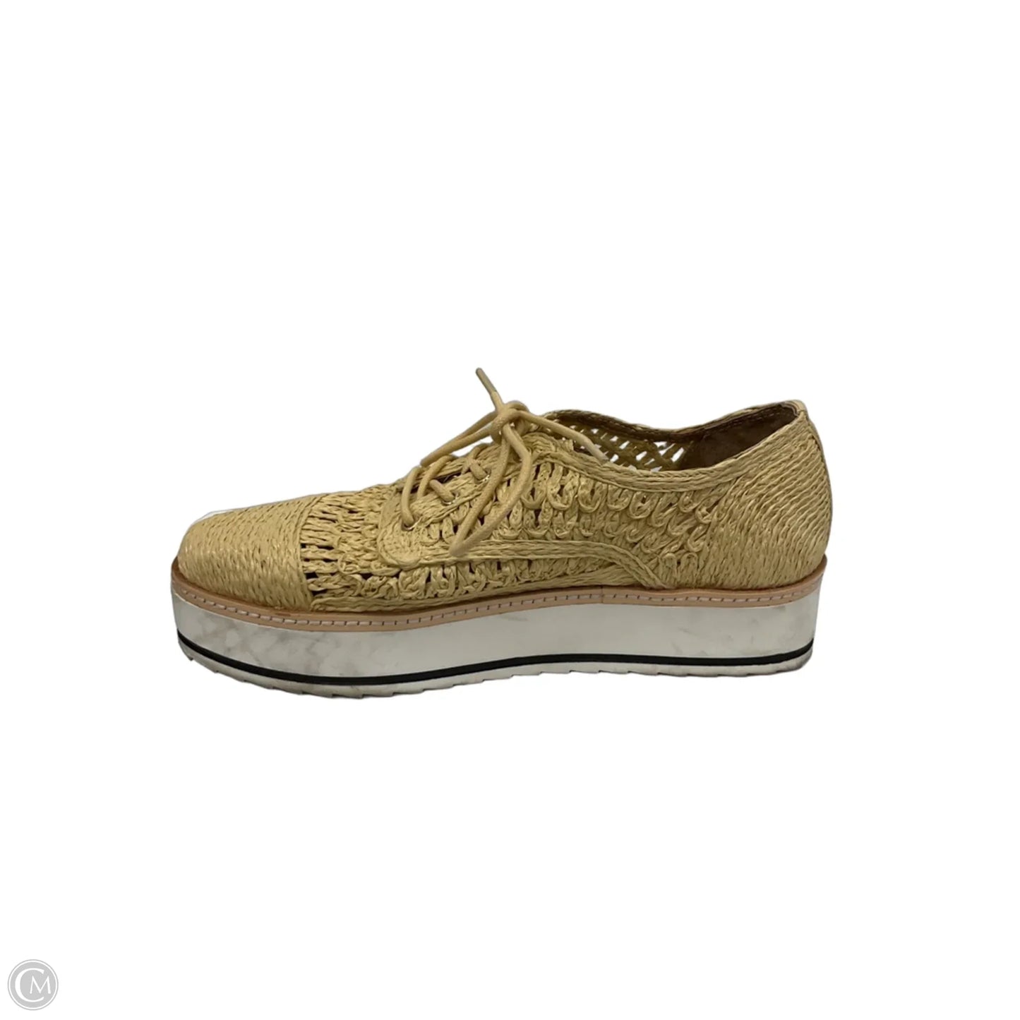 Shoes Sneakers By Chelsea And Violet In Tan & White, Size: 8