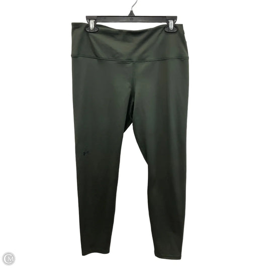 Athletic Leggings By Under Armour In Green, Size: Xl