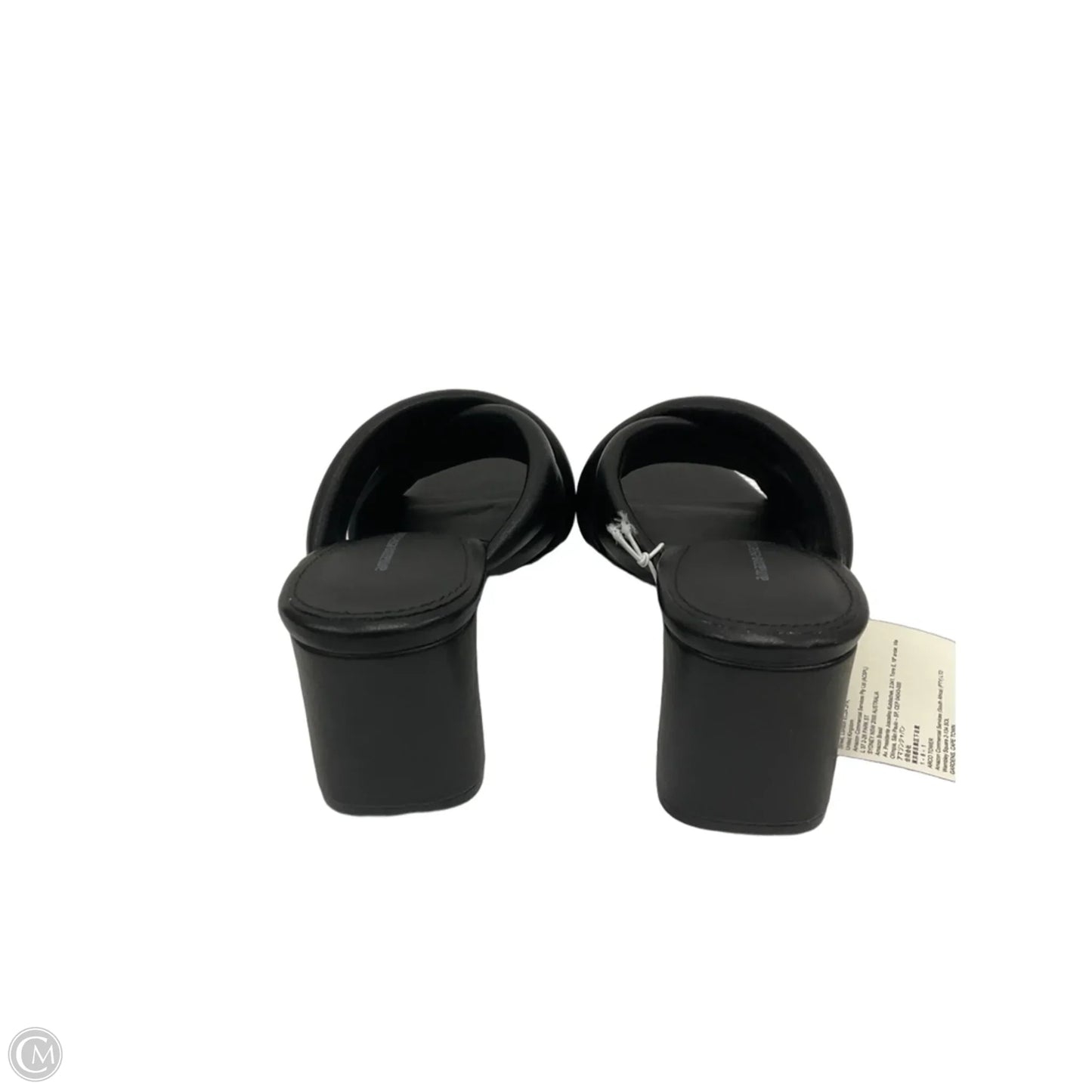 Sandals Heels Block By Amazon Essentials In Black, Size: 6