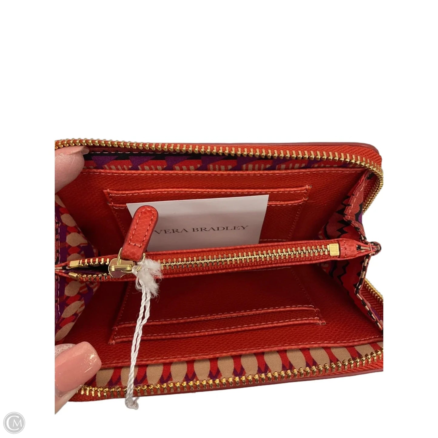 Wallet Leather By Vera Bradley, Size: Large