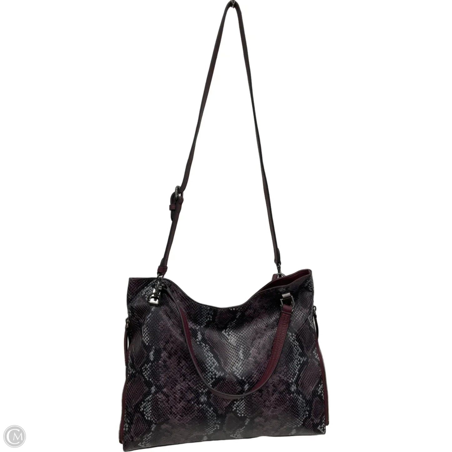 Handbag Leather By Vince Camuto, Size: Large