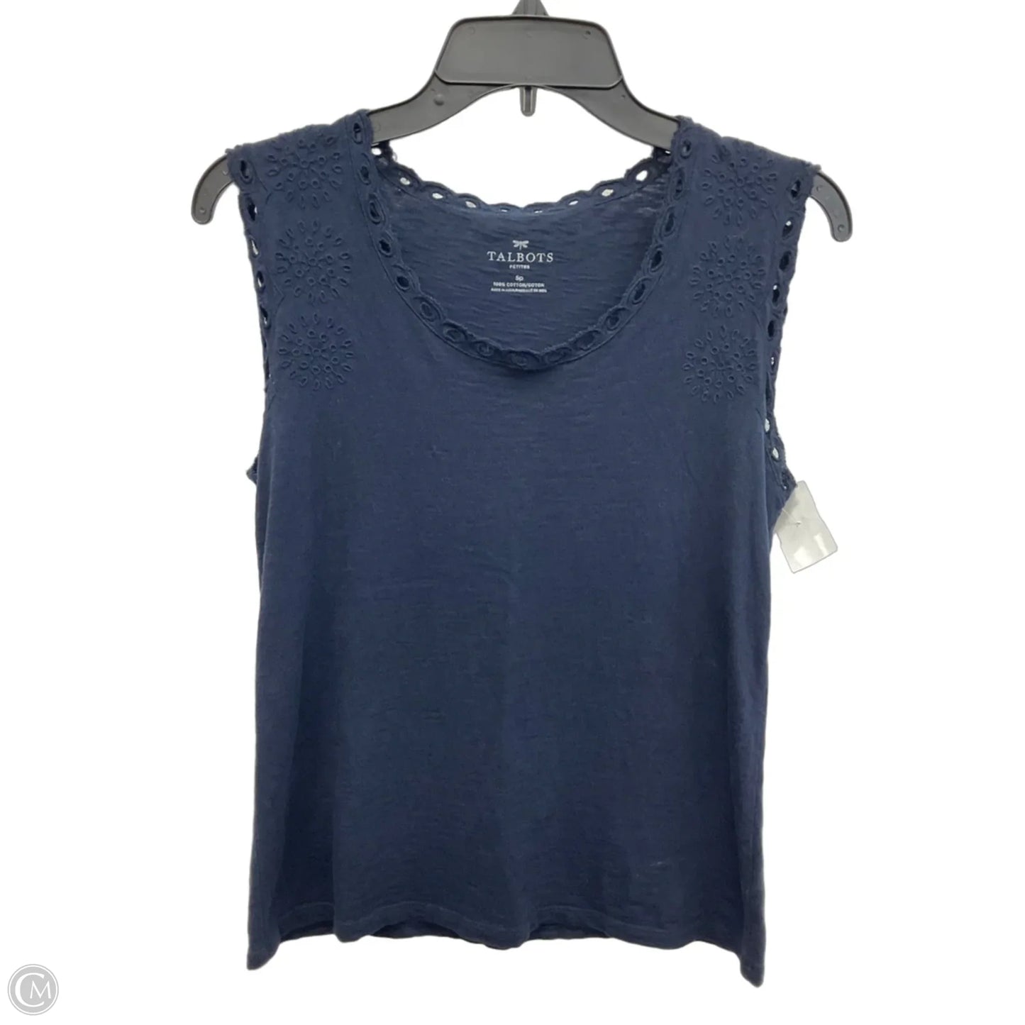 Top Sleeveless By Talbots In Navy, Size: Sp