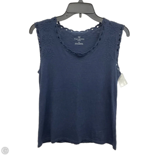 Top Sleeveless By Talbots In Navy, Size: Sp