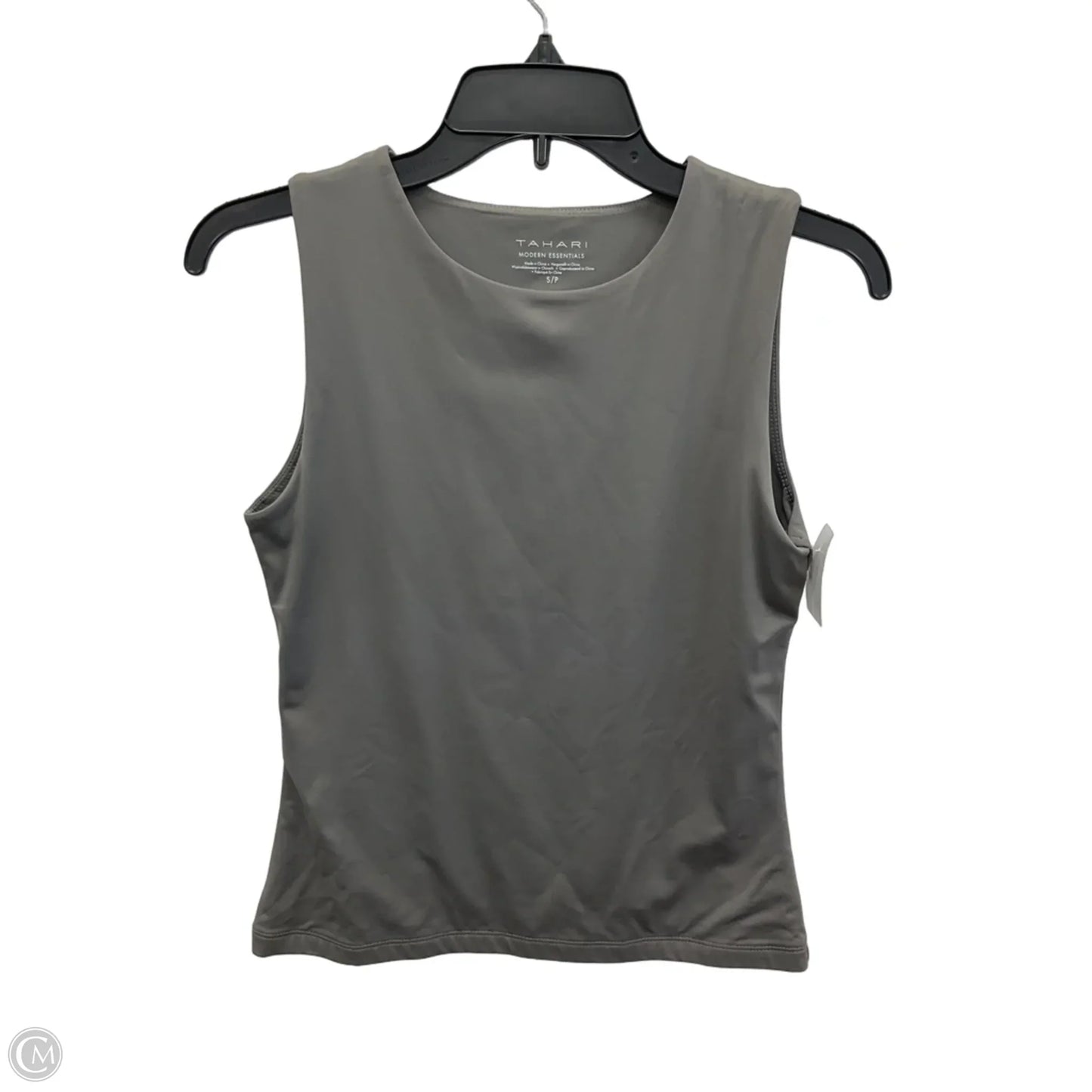 Top Sleeveless By Tahari In Grey, Size: Sp