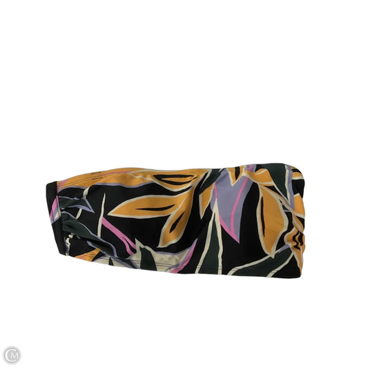 Swimsuit Top By Kona Sol In Black & Orange, Size: L