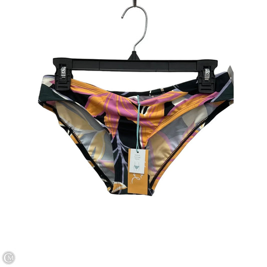 Swimsuit Bottom By Kona Sol In Black & Orange, Size: M