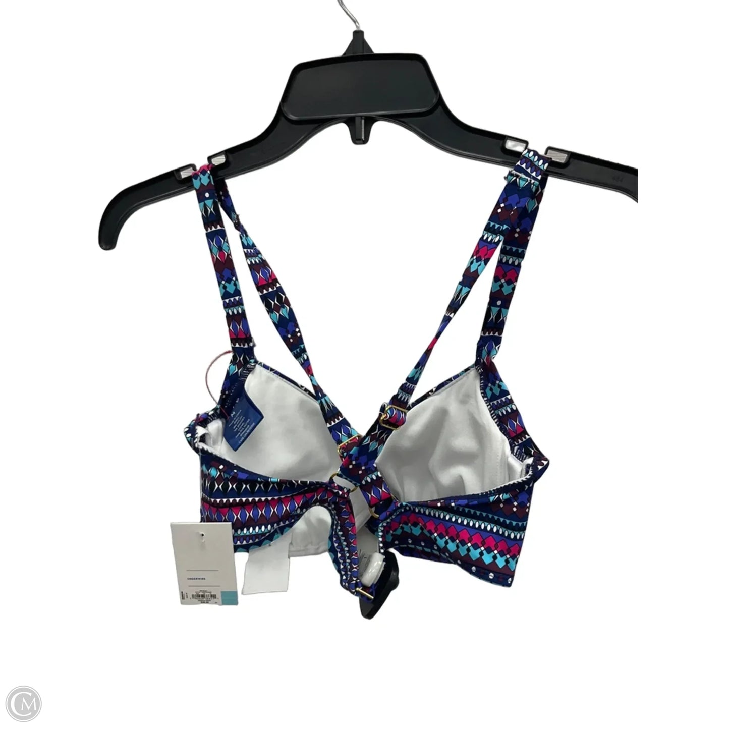 Swimsuit Top By Apt 9 In Blue & Pink, Size: M