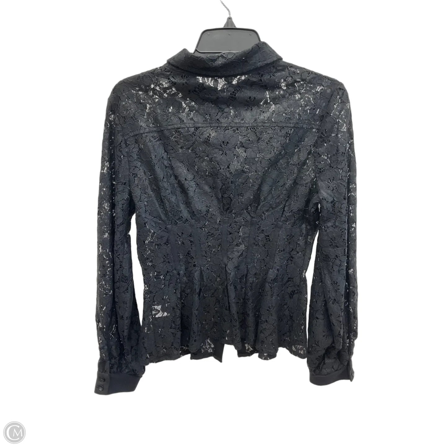 Blouse Long Sleeve By Venus In Black, Size: Xs