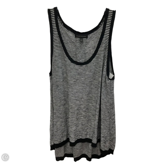 Top Sleeveless By Banana Republic In Black & Grey, Size: S
