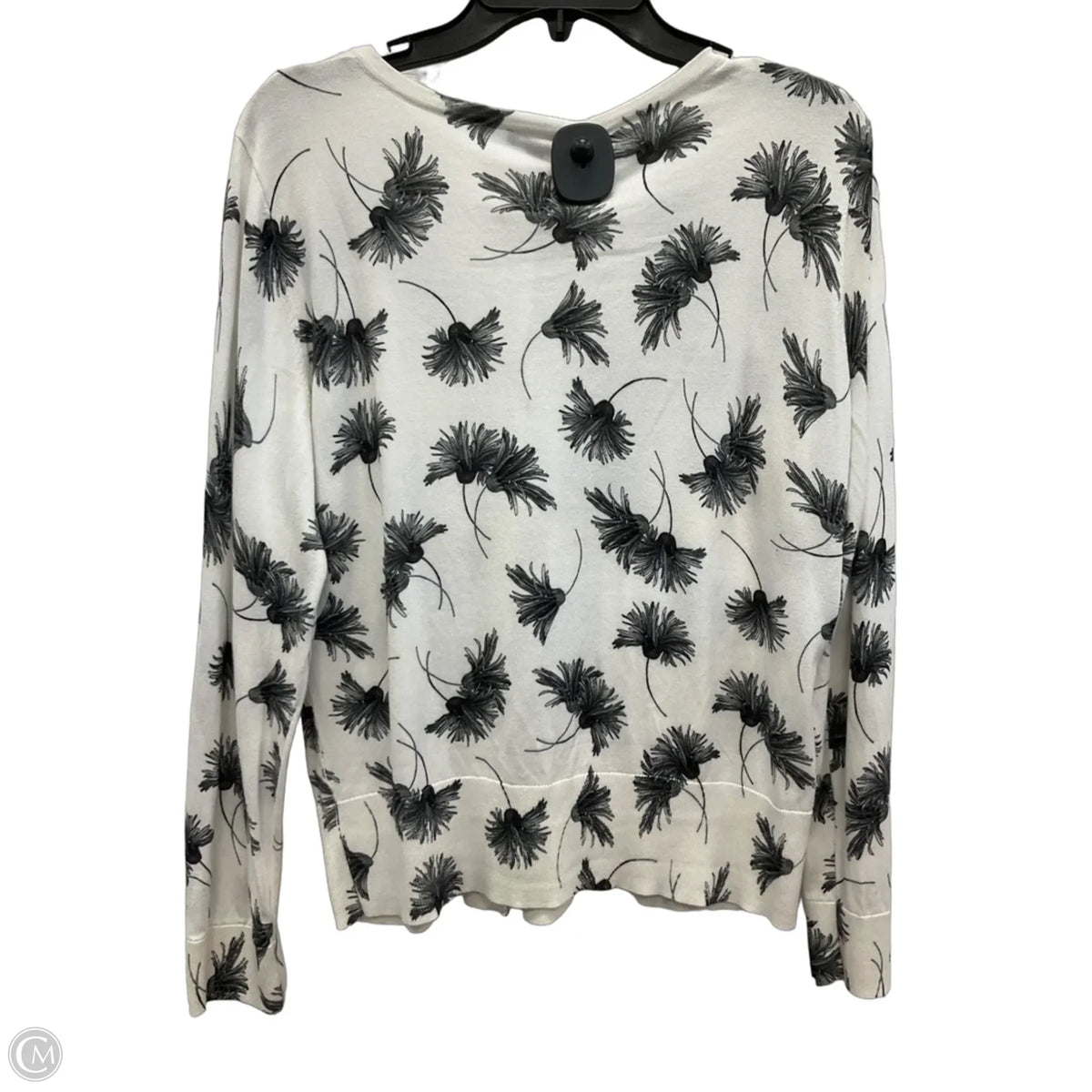 Cardigan By Talbots In Black & White, Size: L