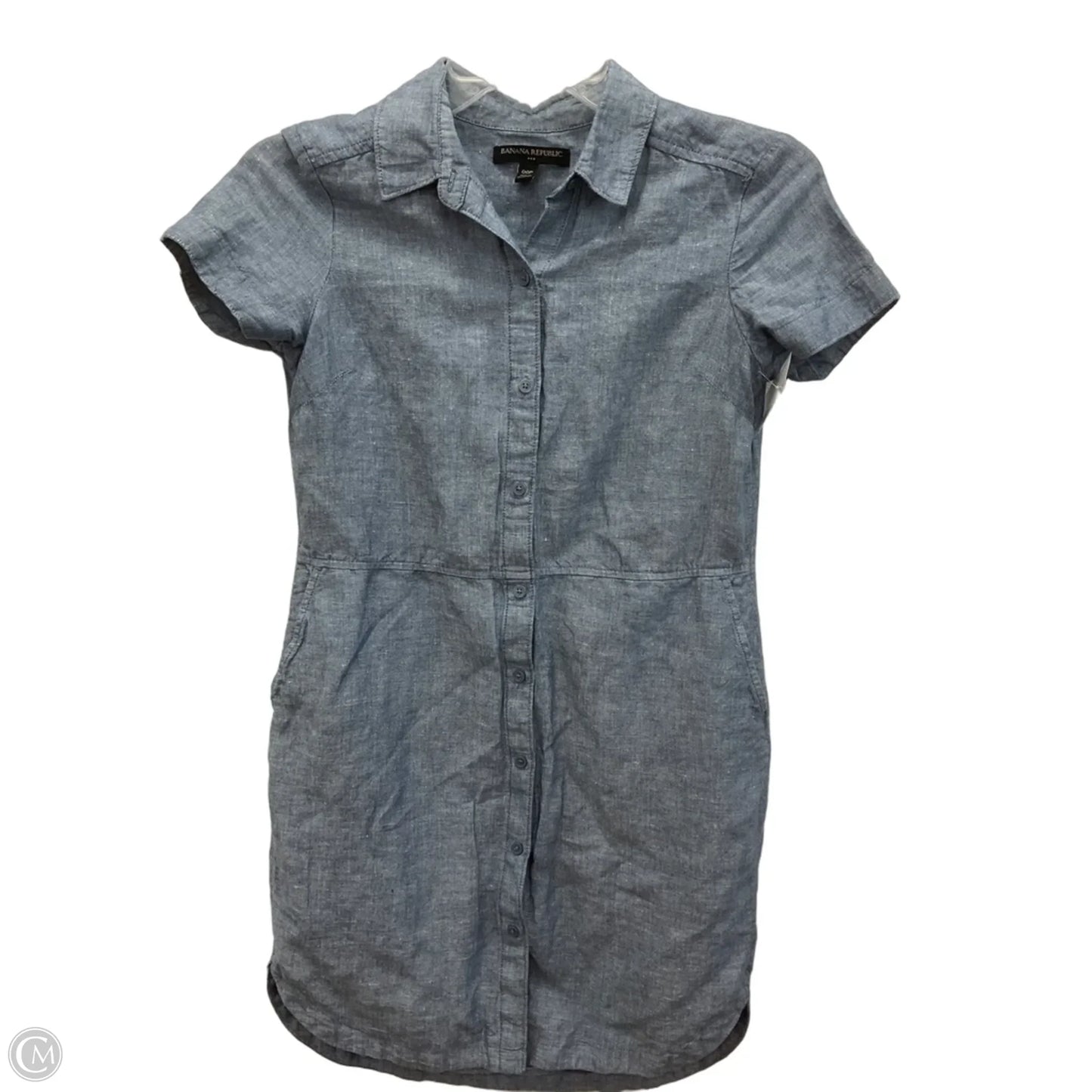 Top Short Sleeve By Banana Republic In Blue, Size: Xxsp