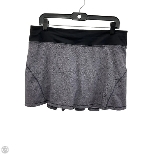 Athletic Skort By Lululemon In Black & Purple, Size: 10