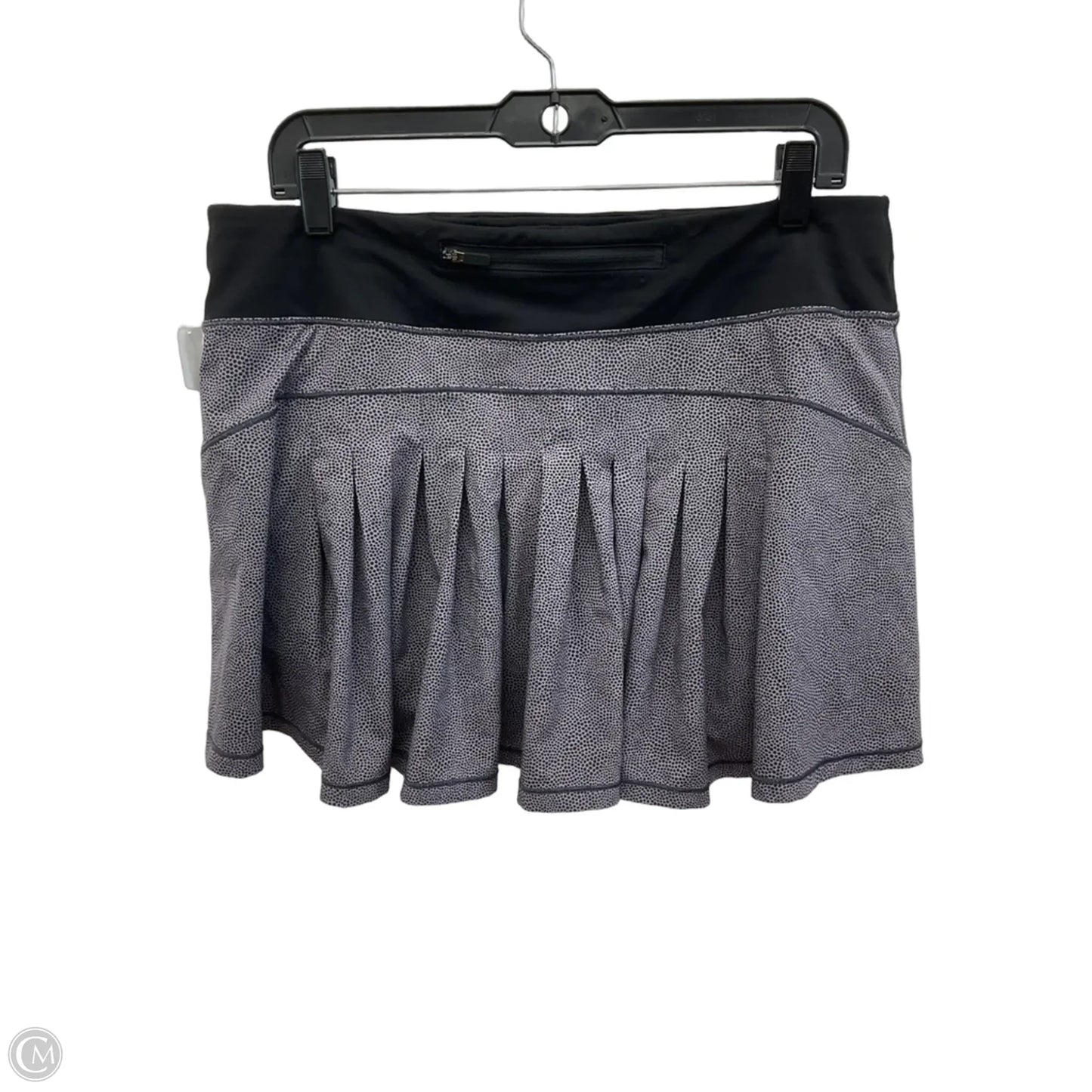Athletic Skort By Lululemon In Black & Purple, Size: 10
