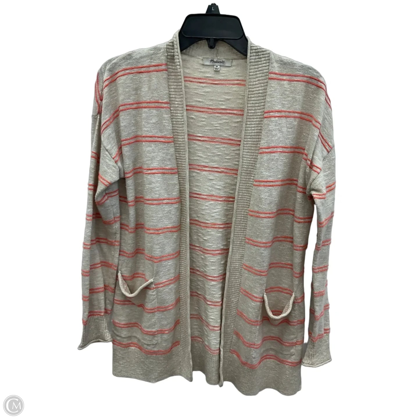 Cardigan By Madewell In Orange & Tan, Size: Xs