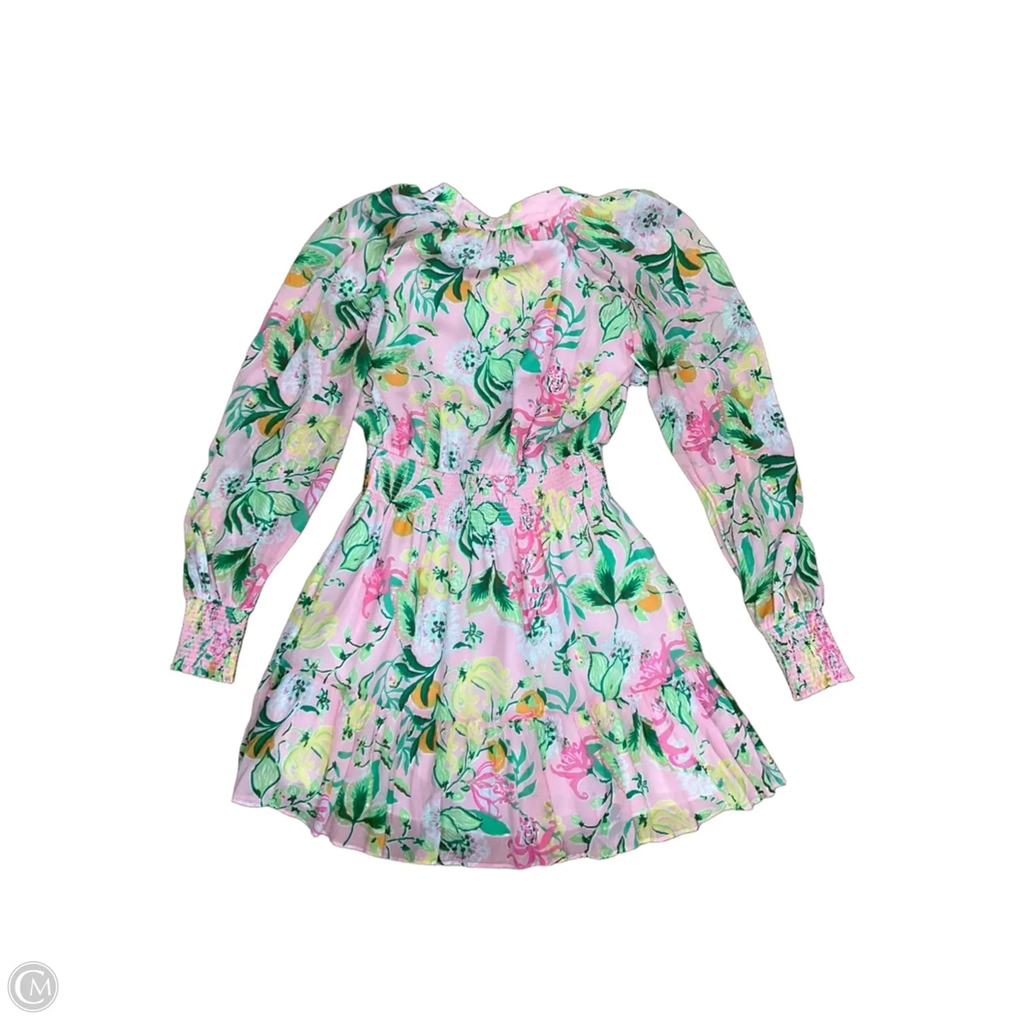 Dress Designer By Lilly Pulitzer In Green & Pink, Size: S