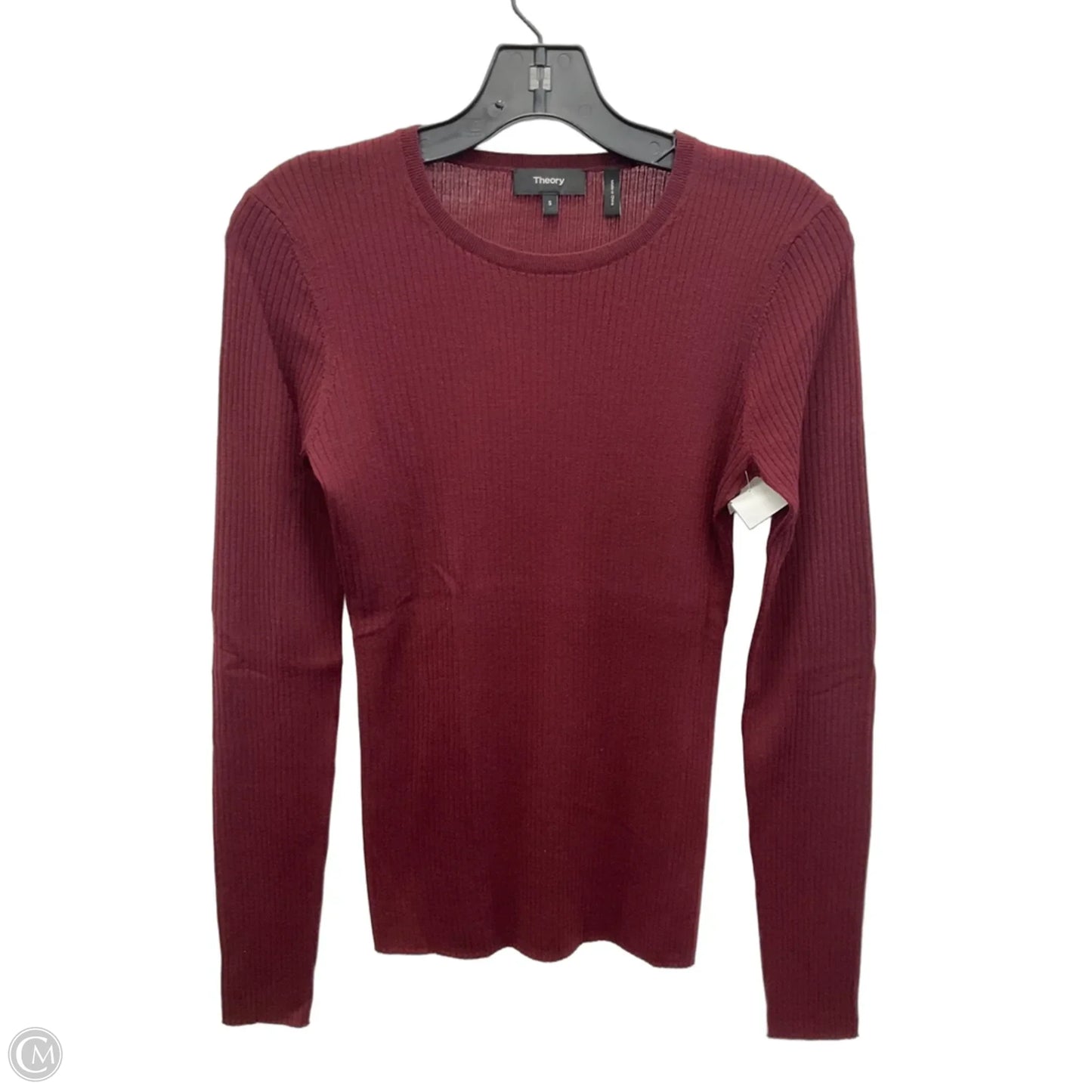 Top Long Sleeve By Theory In Red, Size: S