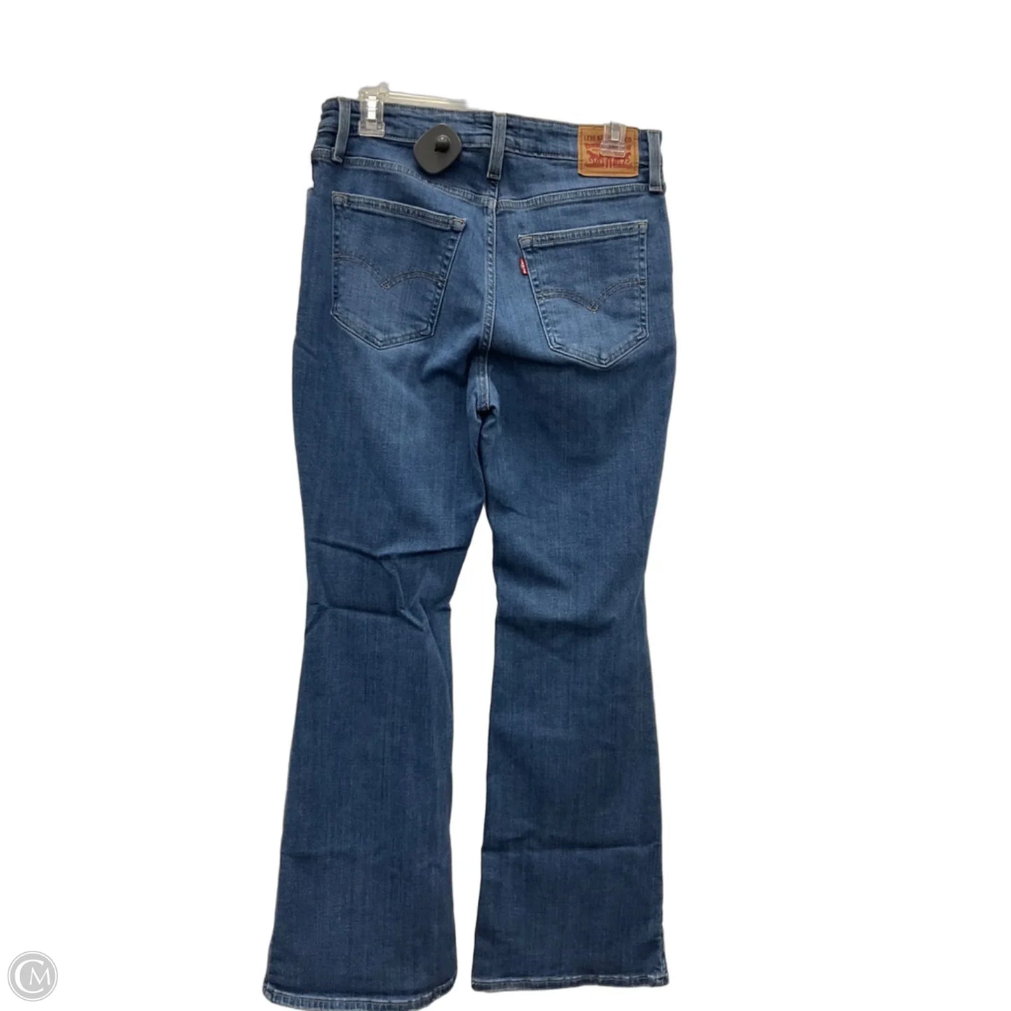 Jeans Flared By Levis In Blue Denim, Size: 8