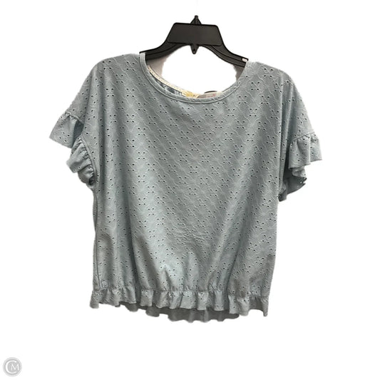 Top Short Sleeve By Rewind In Blue, Size: Xl