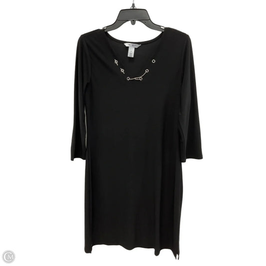 Dress Casual Midi By White House Black Market In Black, Size: M