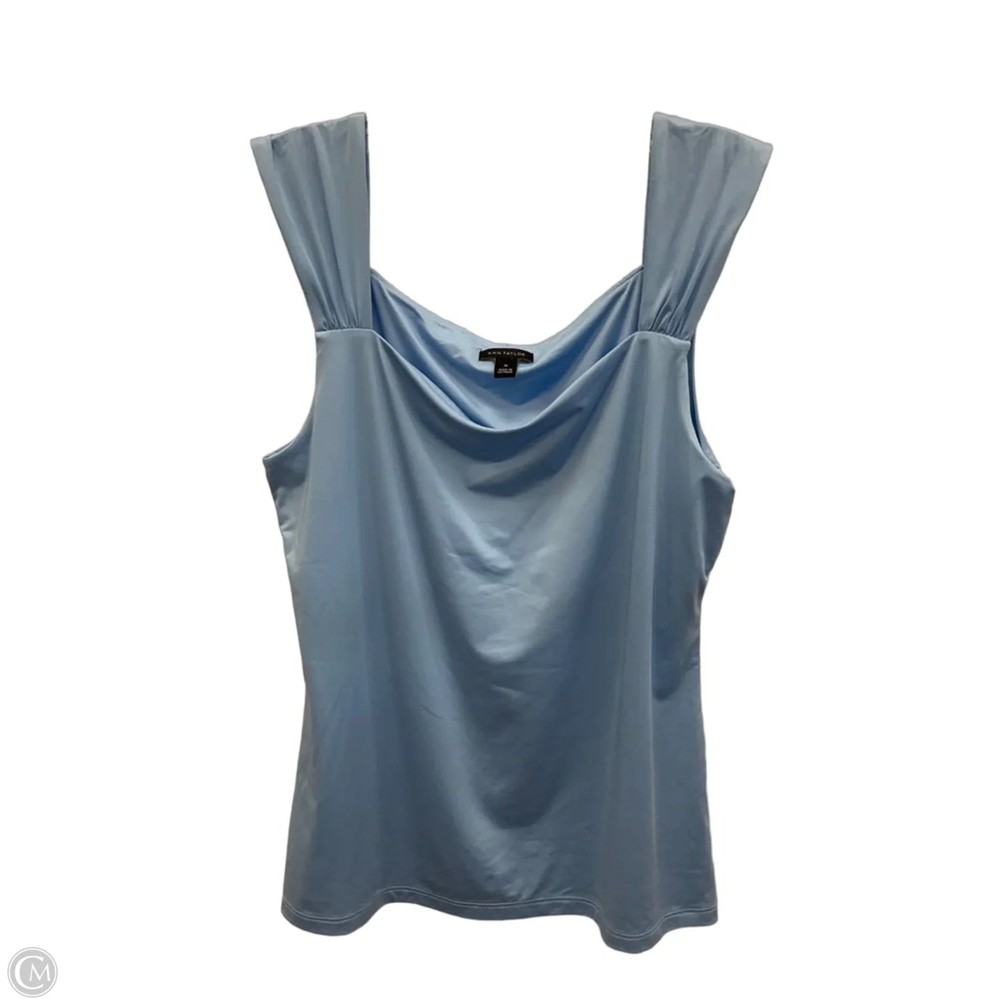 Top Sleeveless Basic By Ann Taylor In Blue, Size: M