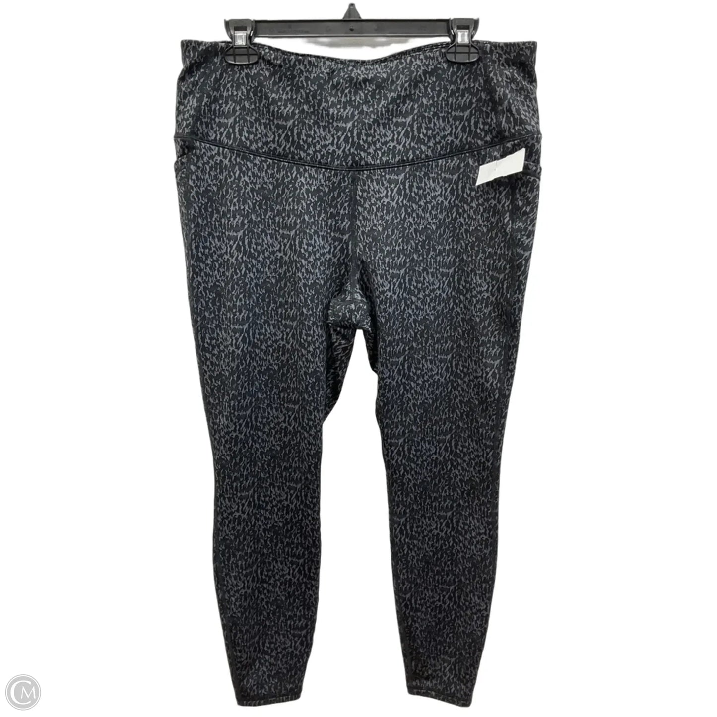 Athletic Leggings By All In Motion In Black & Grey, Size: Xl