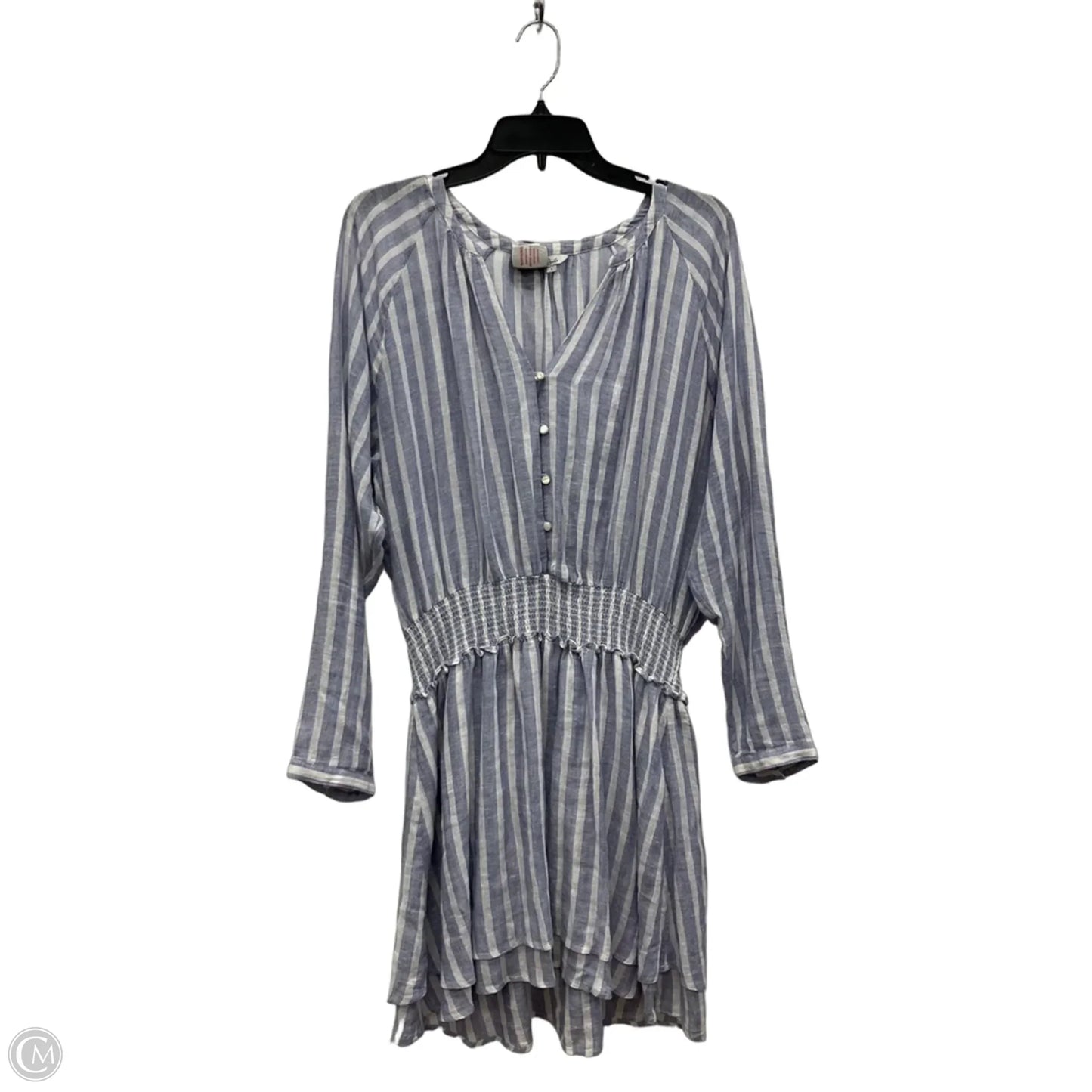 Dress Casual Short By Rails In Blue & White, Size: L