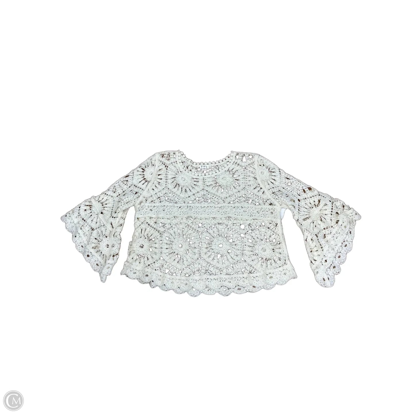Top 3/4 Sleeve By Pol In Cream, Size: Osfm