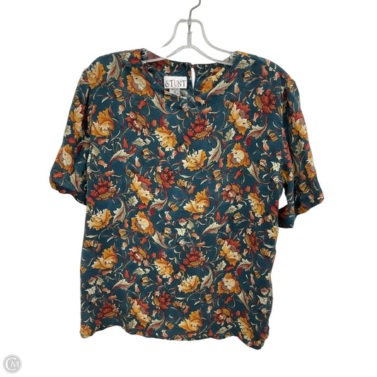 Top Short Sleeve By Clothes Mentor In Blue & Orange, Size: M