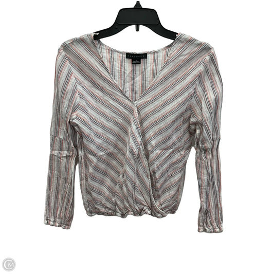 Top Long Sleeve By Sanctuary In Black & Pink, Size: S