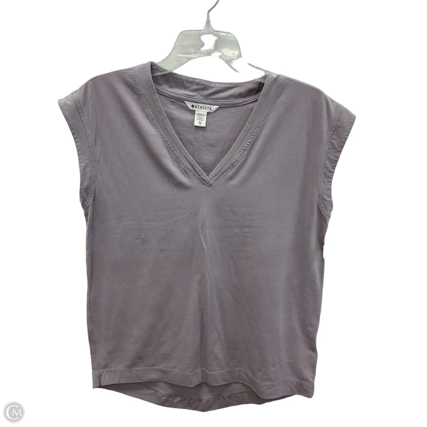 Athletic Top Short Sleeve By Athleta In Purple, Size: Xs
