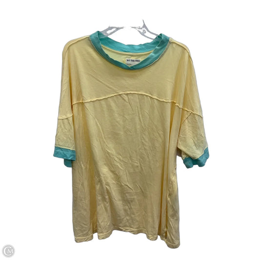 Top Short Sleeve By We The Free In Blue & Yellow, Size: Xl