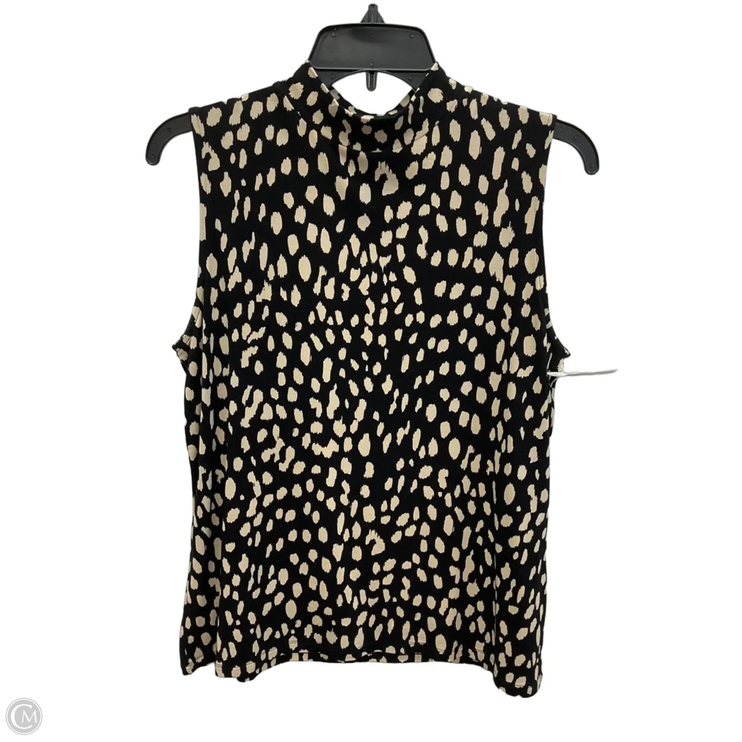 Top Sleeveless By Chicos In Polkadot Pattern, Size: M