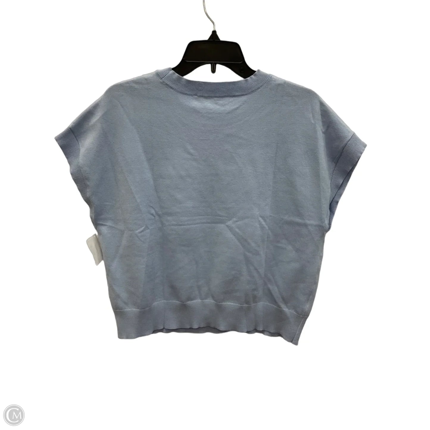 Top Short Sleeve Basic By Loft In Blue, Size: M