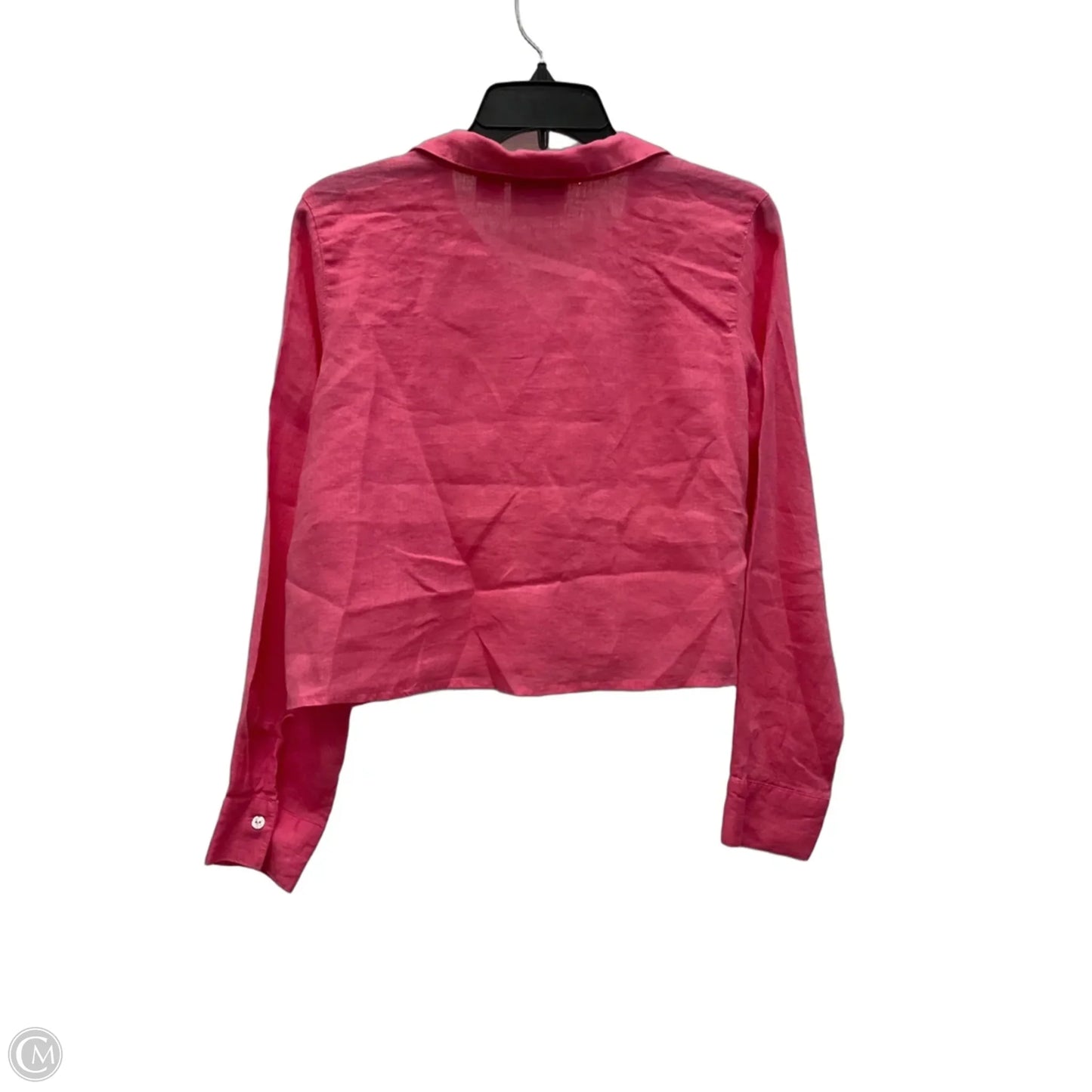 Blouse Long Sleeve By Cynthia Rowley In Pink, Size: S
